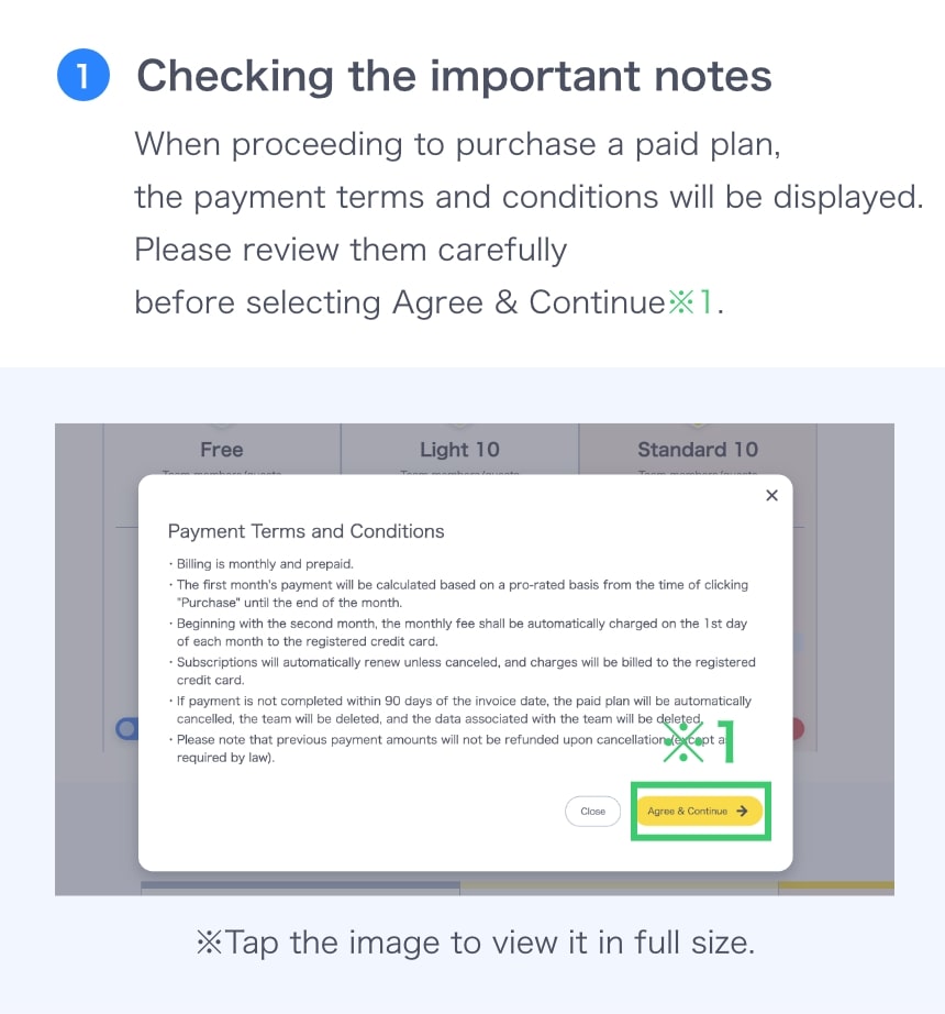 Credit card payment screen image (mobile)
