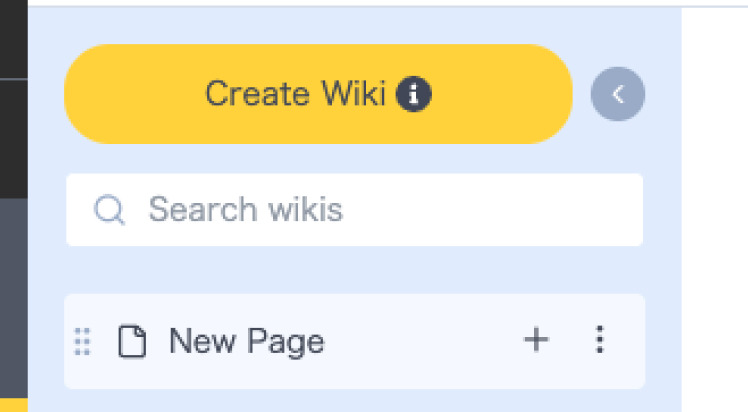 Search from the sidebar